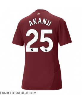 Manchester City Manuel Akanji #25 Tricou Fotbal Replică 2024-25 Femei Treilea